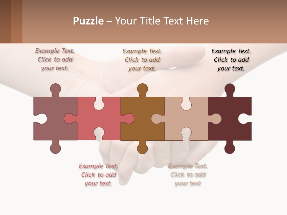 A Couple Of Hands Holding Each Other Over A White Background PowerPoint Template