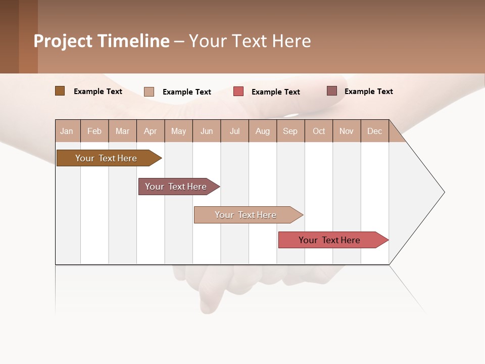 A Couple Of Hands Holding Each Other Over A White Background PowerPoint Template