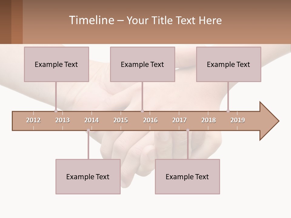 A Couple Of Hands Holding Each Other Over A White Background PowerPoint Template