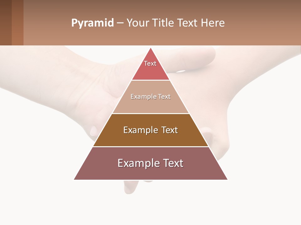 A Couple Of Hands Holding Each Other Over A White Background PowerPoint Template