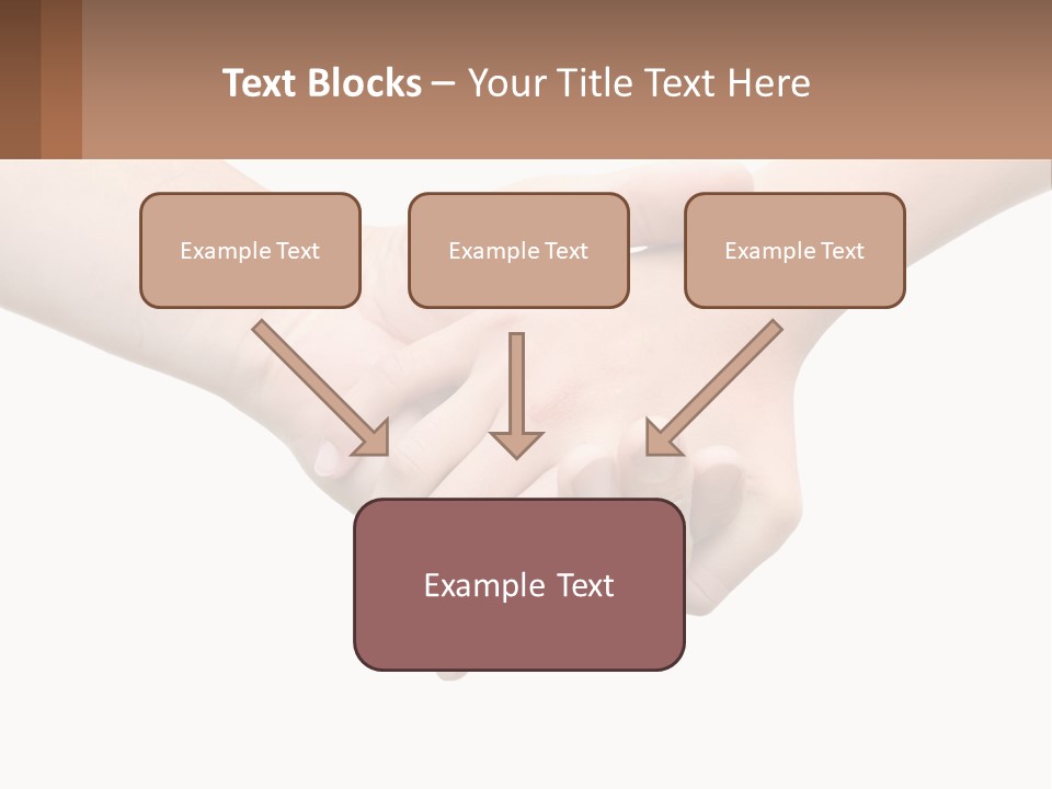A Couple Of Hands Holding Each Other Over A White Background PowerPoint Template