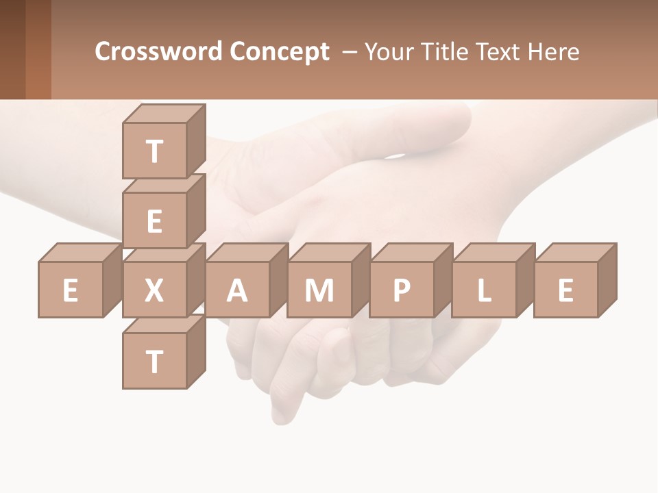 A Couple Of Hands Holding Each Other Over A White Background PowerPoint Template