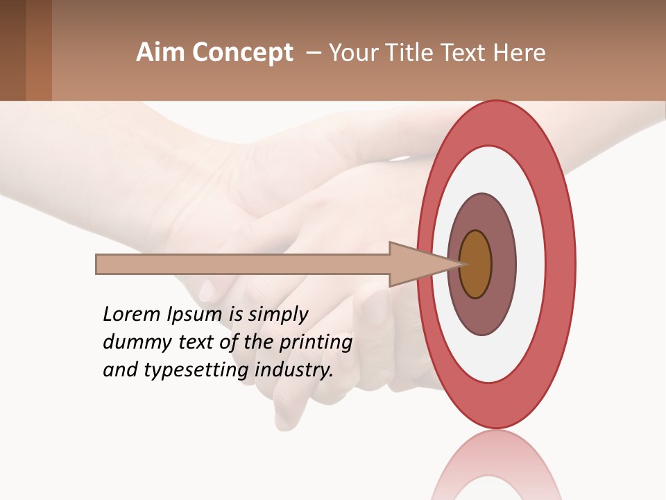 A Couple Of Hands Holding Each Other Over A White Background PowerPoint Template