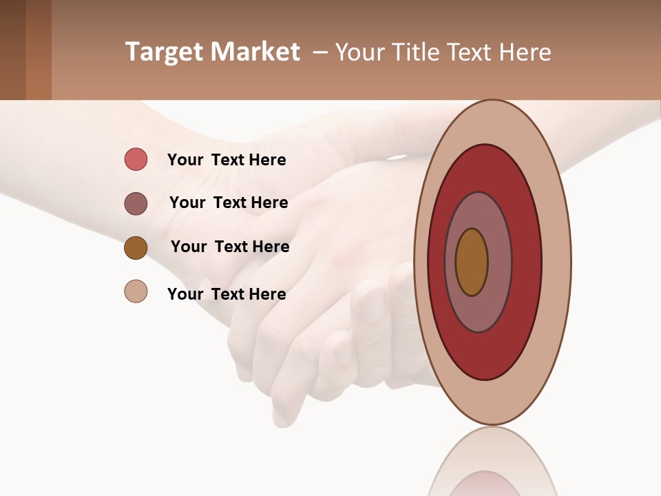 A Couple Of Hands Holding Each Other Over A White Background PowerPoint Template