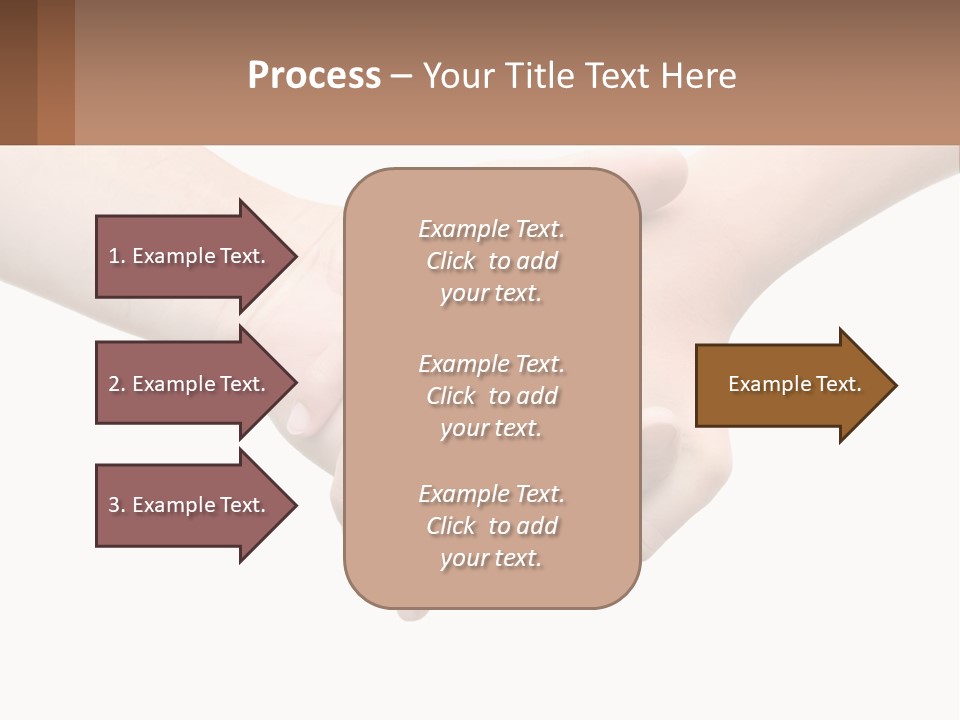 A Couple Of Hands Holding Each Other Over A White Background PowerPoint Template