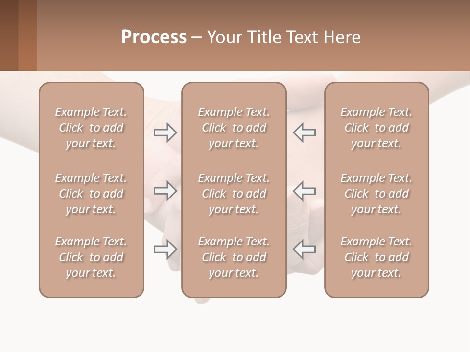 A Couple Of Hands Holding Each Other Over A White Background PowerPoint Template