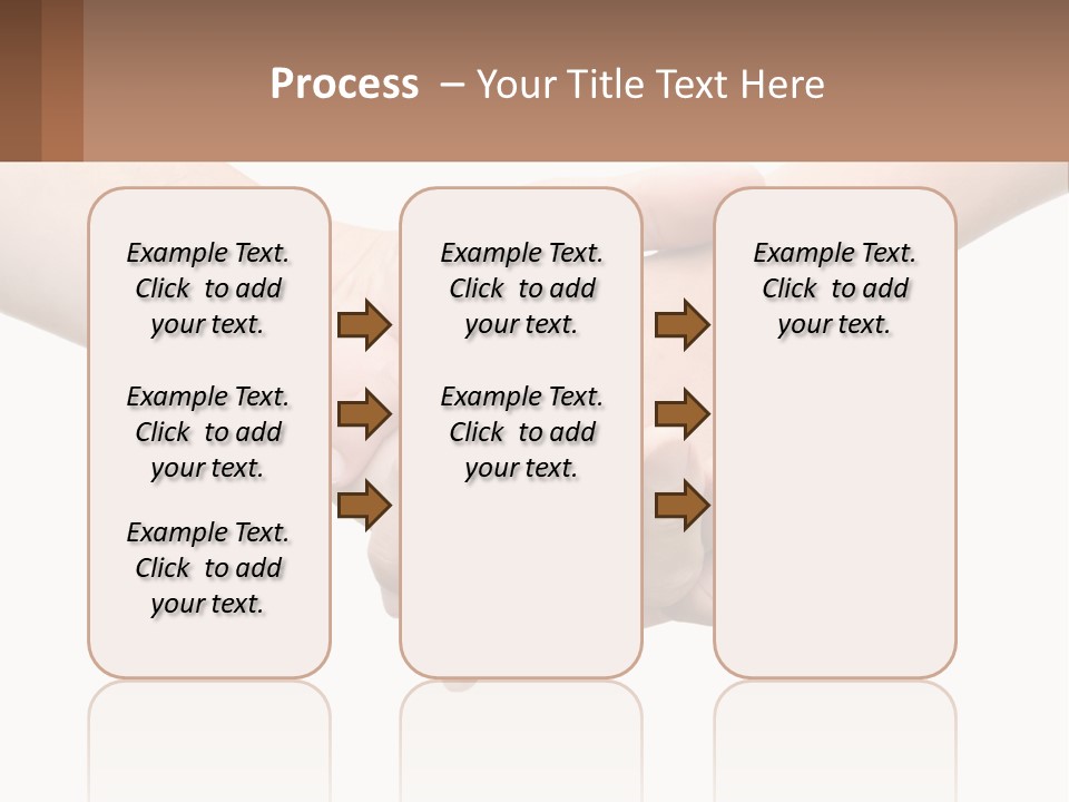 A Couple Of Hands Holding Each Other Over A White Background PowerPoint Template