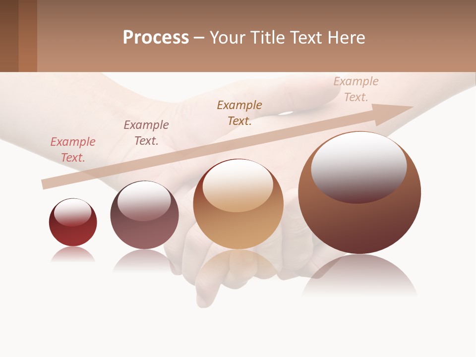 A Couple Of Hands Holding Each Other Over A White Background PowerPoint Template