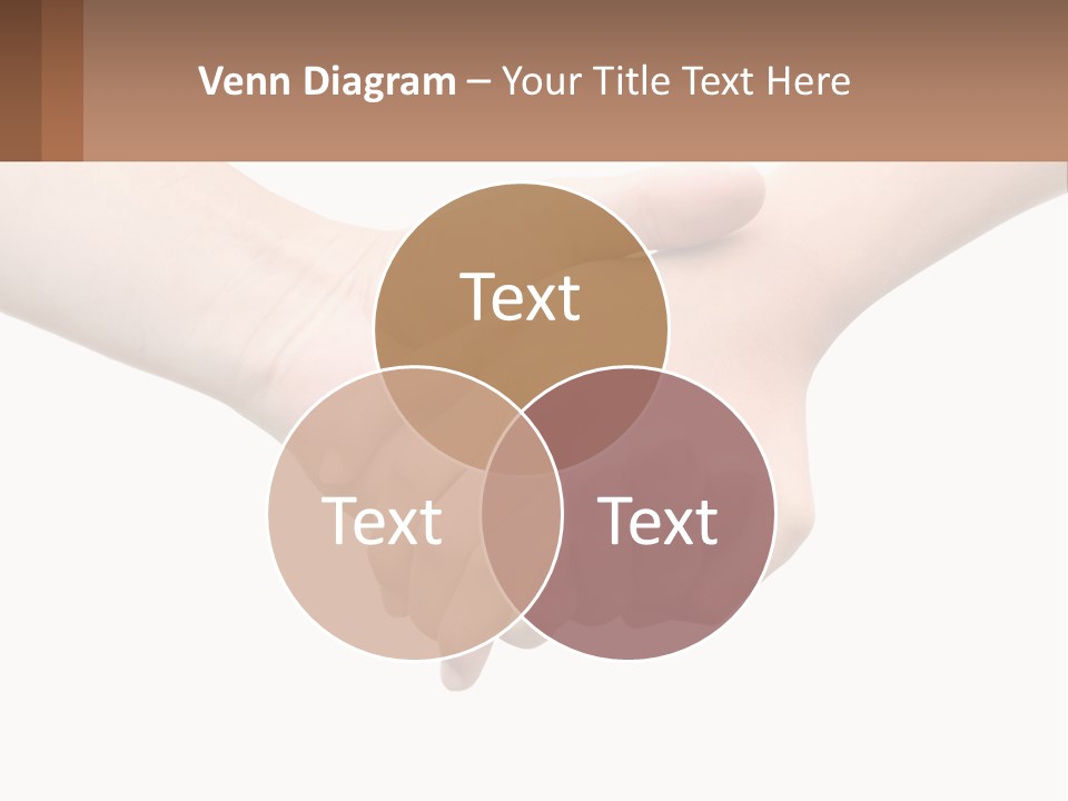 A Couple Of Hands Holding Each Other Over A White Background PowerPoint Template