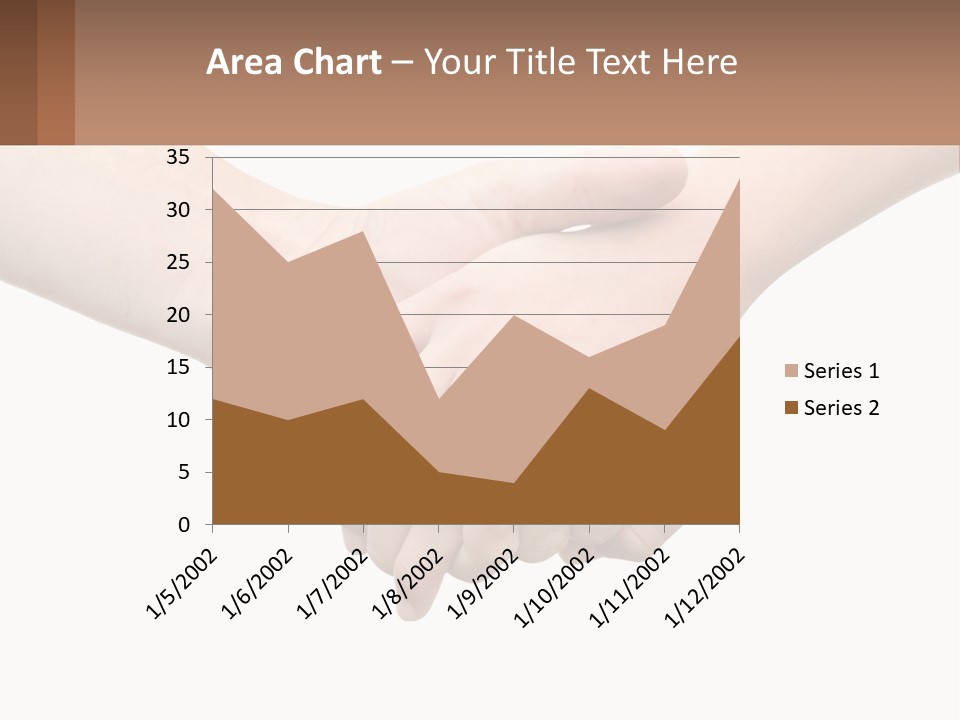 A Couple Of Hands Holding Each Other Over A White Background PowerPoint Template