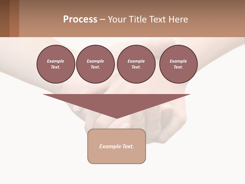 A Couple Of Hands Holding Each Other Over A White Background PowerPoint Template