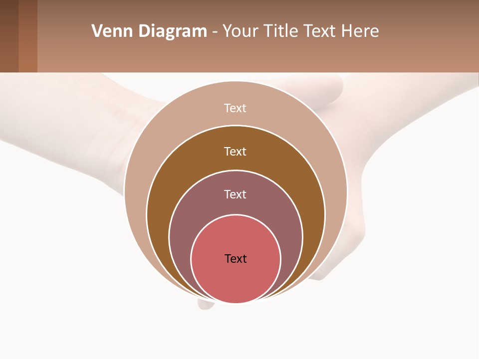 A Couple Of Hands Holding Each Other Over A White Background PowerPoint Template