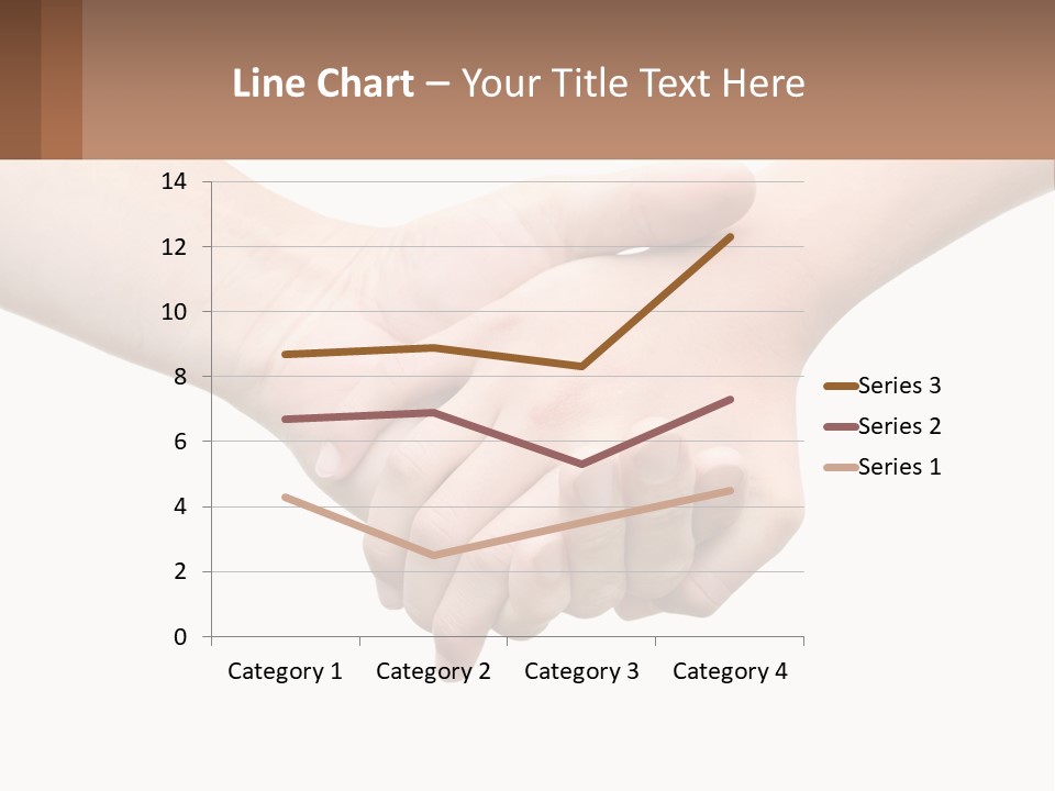 A Couple Of Hands Holding Each Other Over A White Background PowerPoint Template