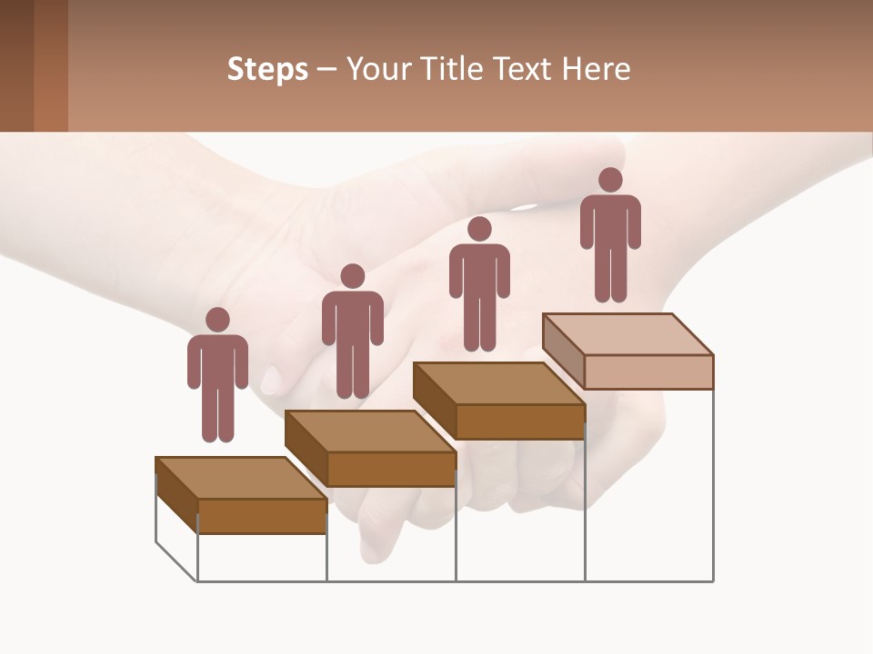 A Couple Of Hands Holding Each Other Over A White Background PowerPoint Template