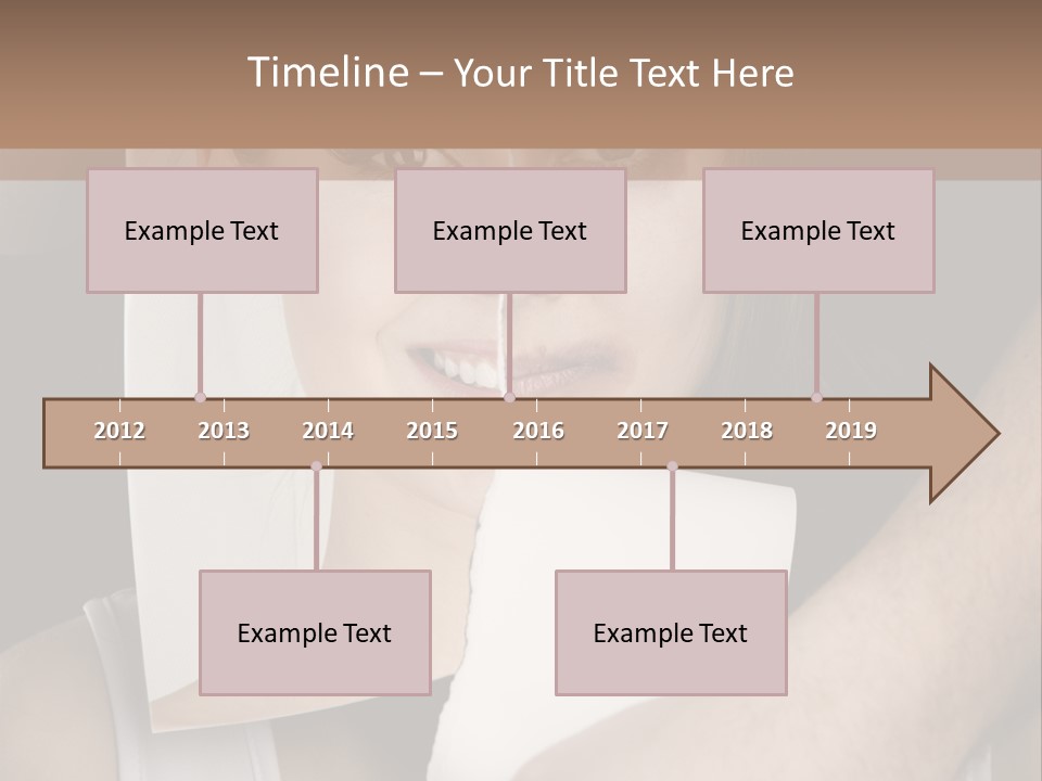 A Woman Holding A Piece Of Paper In Front Of Her Face PowerPoint Template