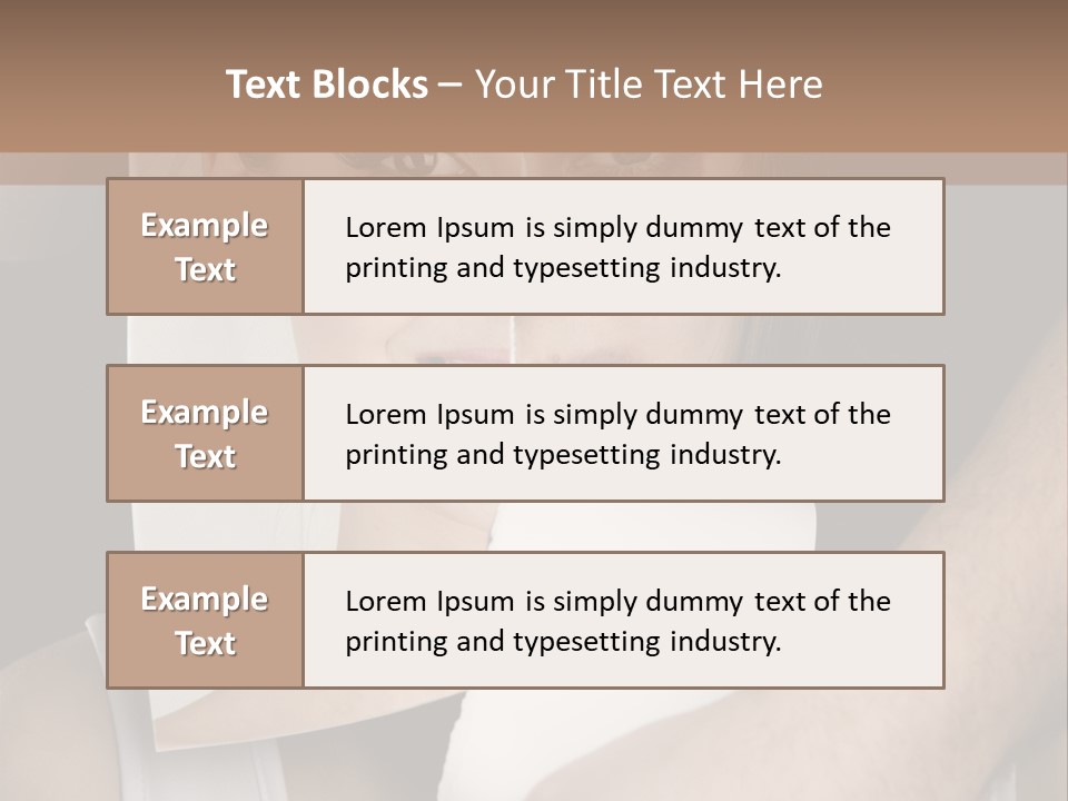 A Woman Holding A Piece Of Paper In Front Of Her Face PowerPoint Template