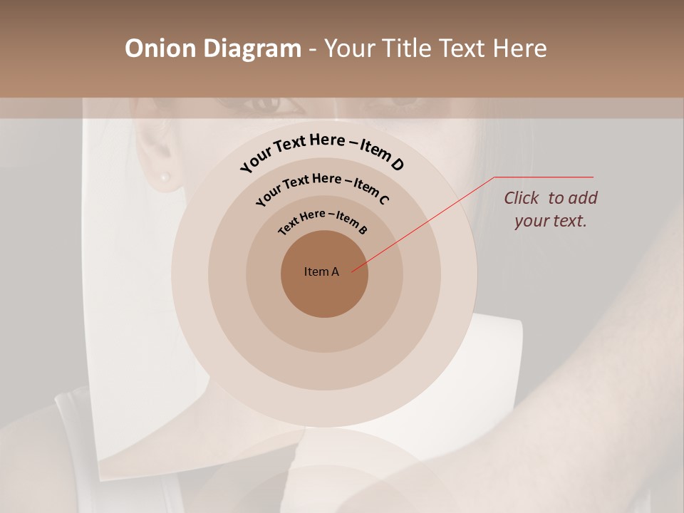 A Woman Holding A Piece Of Paper In Front Of Her Face PowerPoint Template