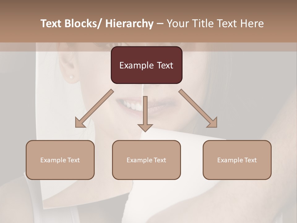 A Woman Holding A Piece Of Paper In Front Of Her Face PowerPoint Template