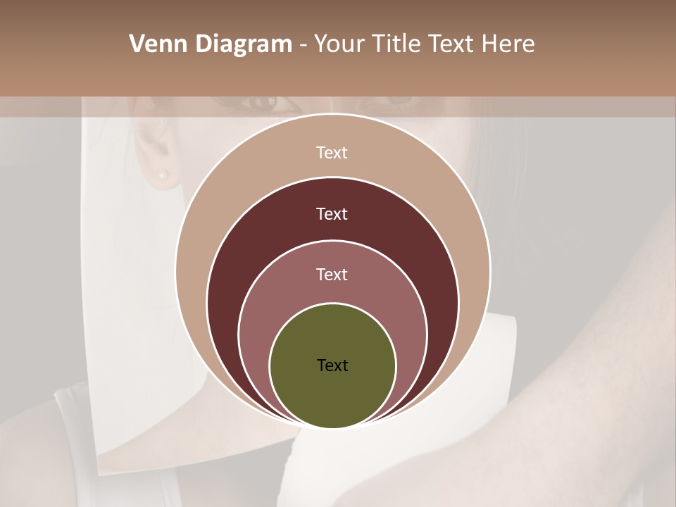A Woman Holding A Piece Of Paper In Front Of Her Face PowerPoint Template