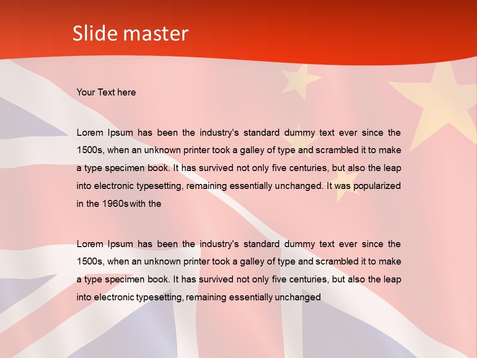 A British And British Flag Powerpoint Presentation PowerPoint Template