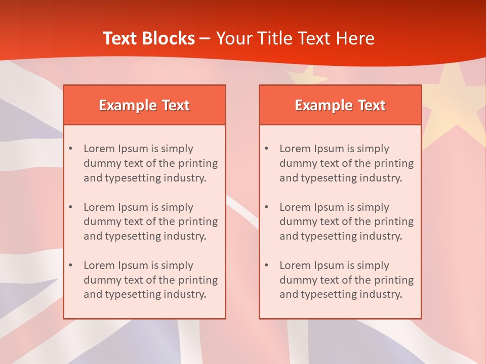A British And British Flag Powerpoint Presentation PowerPoint Template