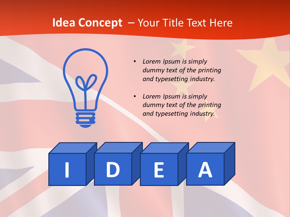 A British And British Flag Powerpoint Presentation PowerPoint Template