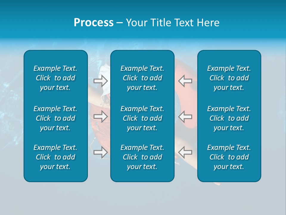 A Little Girl In A Swimming Pool With A Life Preserver PowerPoint Template
