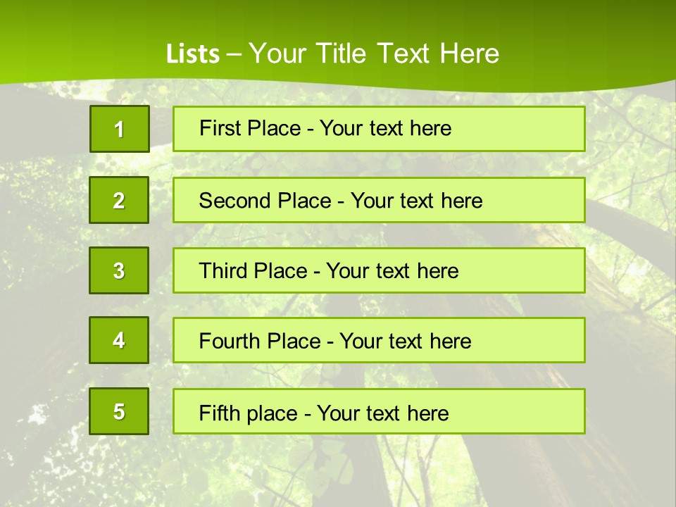 A Green Forest Powerpoint Presentation Template PowerPoint Template