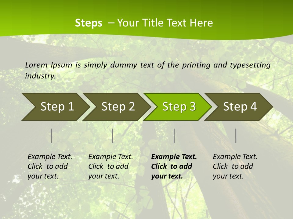 A Green Forest Powerpoint Presentation Template PowerPoint Template