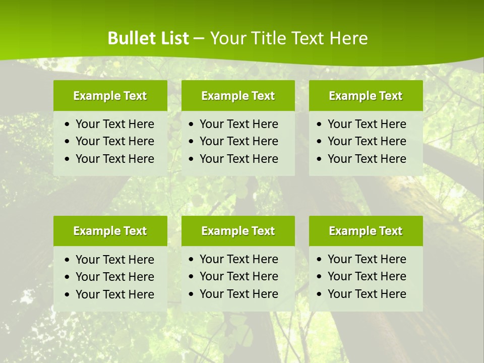 A Green Forest Powerpoint Presentation Template PowerPoint Template