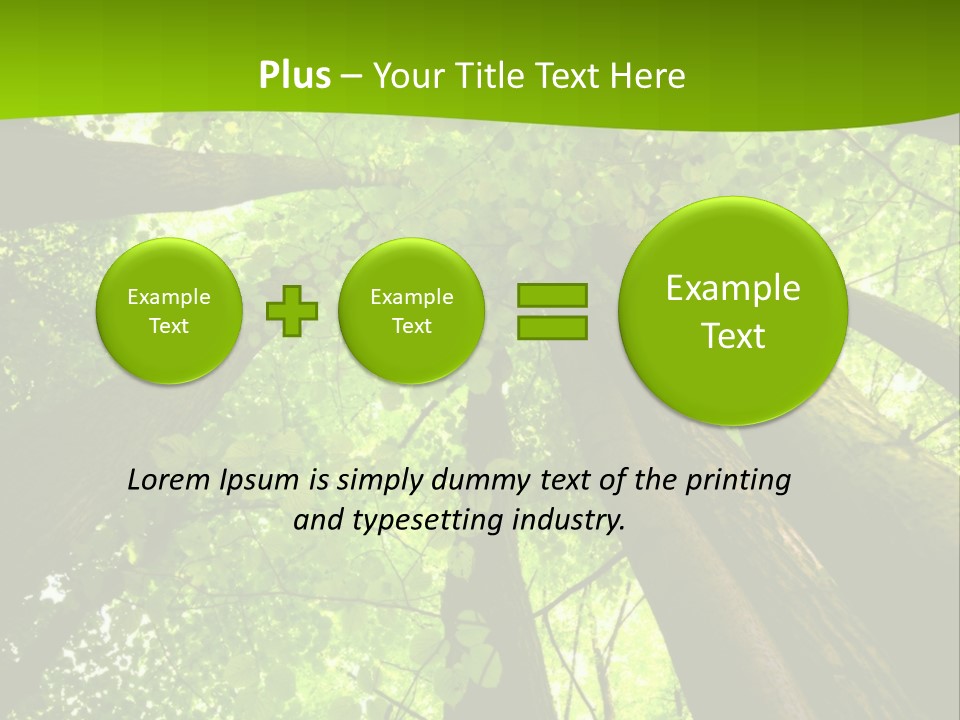 A Green Forest Powerpoint Presentation Template PowerPoint Template