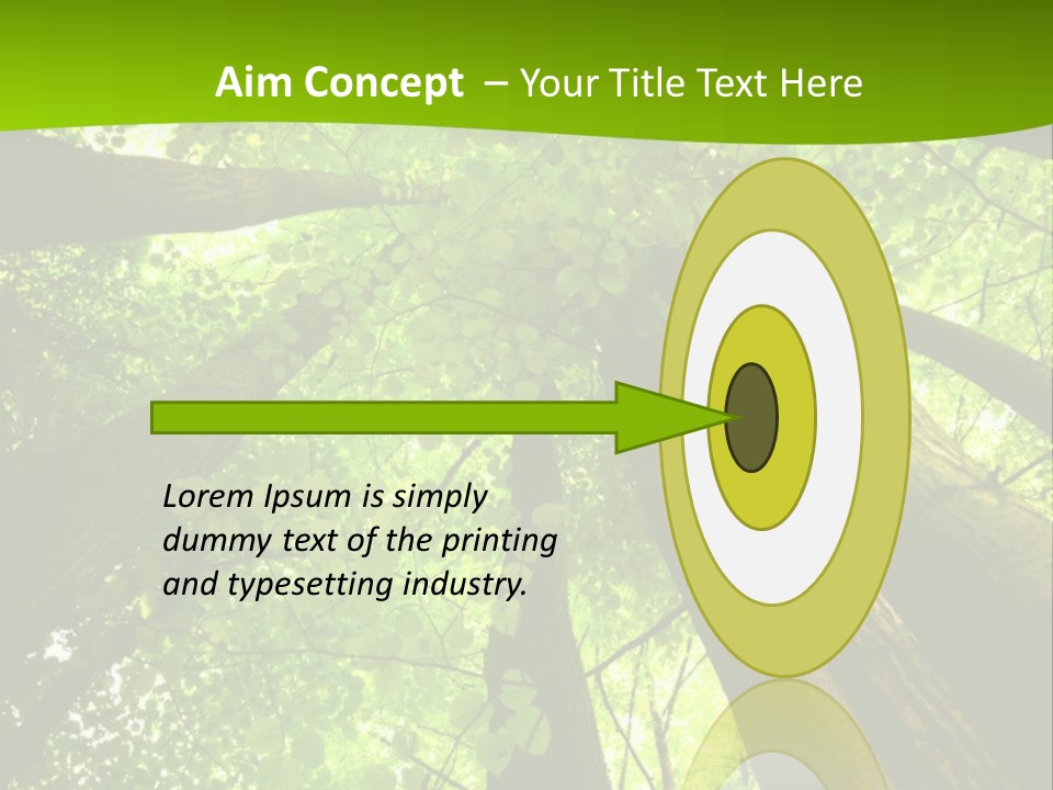 A Green Forest Powerpoint Presentation Template PowerPoint Template