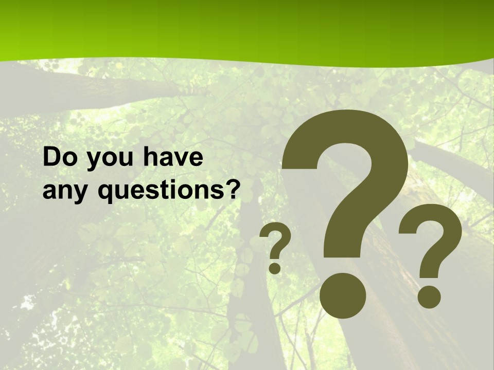 A Green Forest Powerpoint Presentation Template PowerPoint Template