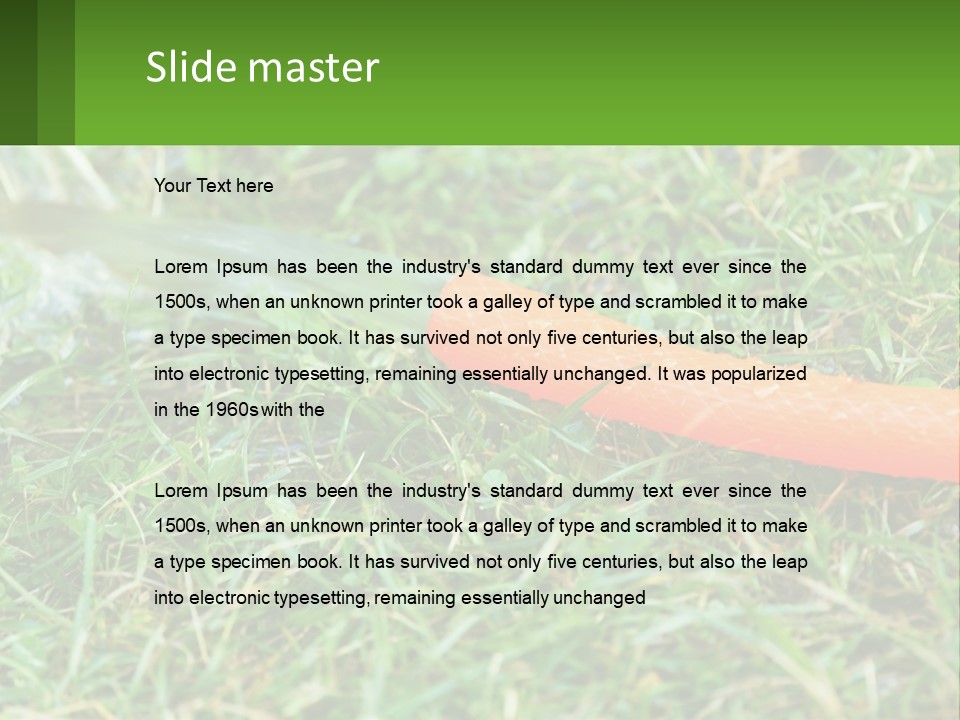 A Carrot Laying On The Ground With A Hose Attached To It PowerPoint Template