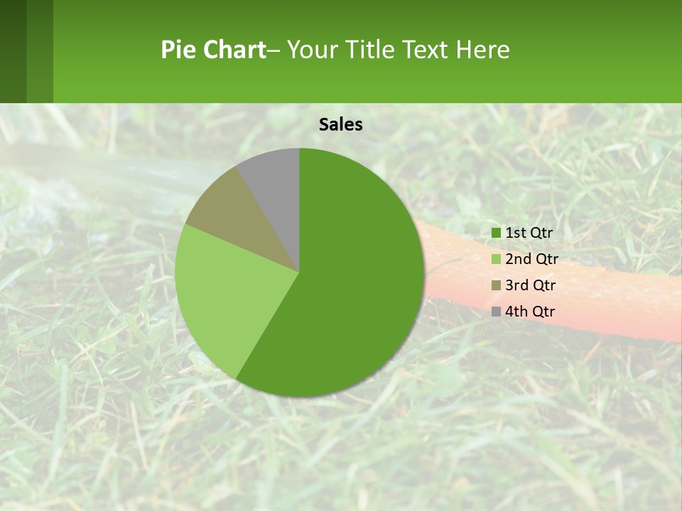 A Carrot Laying On The Ground With A Hose Attached To It PowerPoint Template