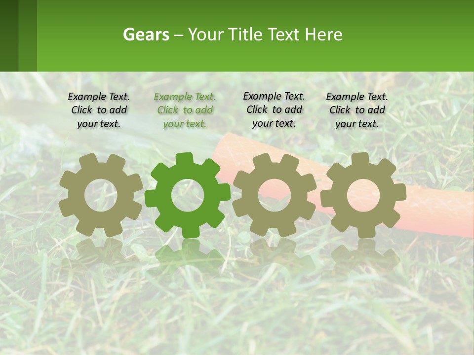 A Carrot Laying On The Ground With A Hose Attached To It PowerPoint Template