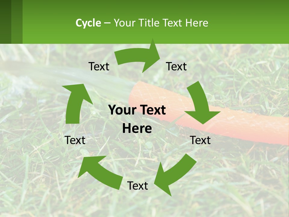 A Carrot Laying On The Ground With A Hose Attached To It PowerPoint Template