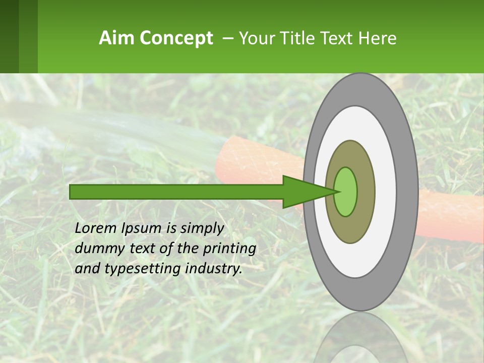 A Carrot Laying On The Ground With A Hose Attached To It PowerPoint Template