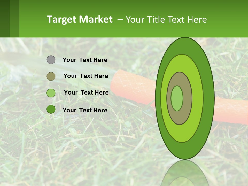 A Carrot Laying On The Ground With A Hose Attached To It PowerPoint Template