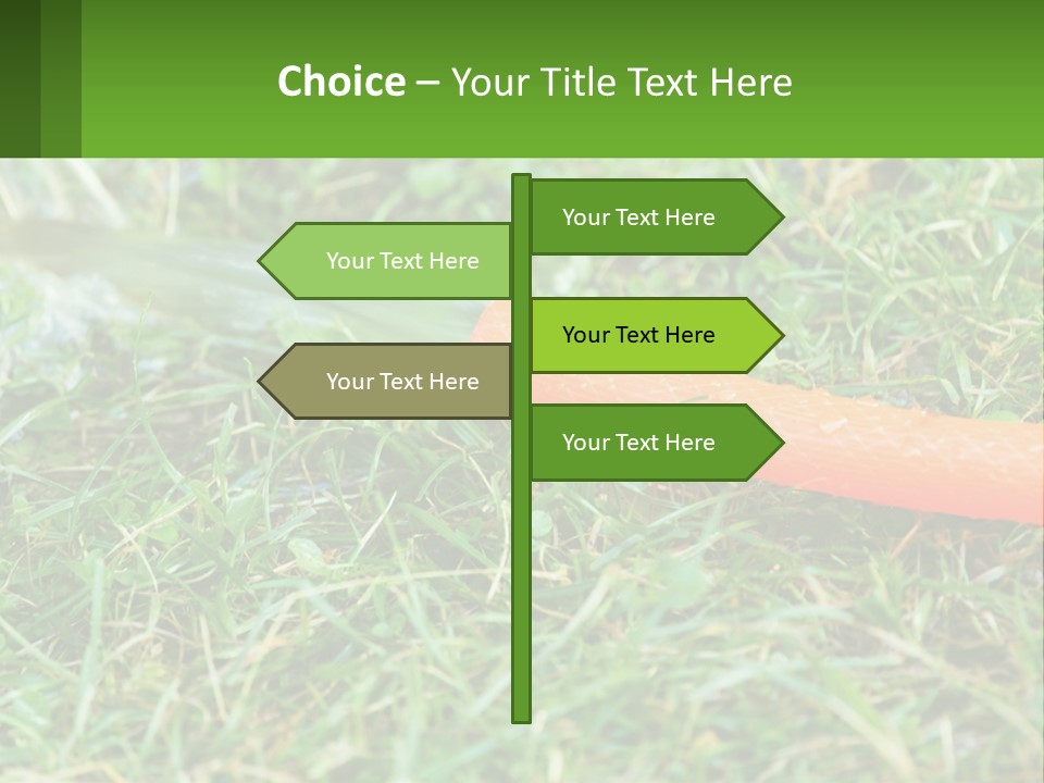 A Carrot Laying On The Ground With A Hose Attached To It PowerPoint Template