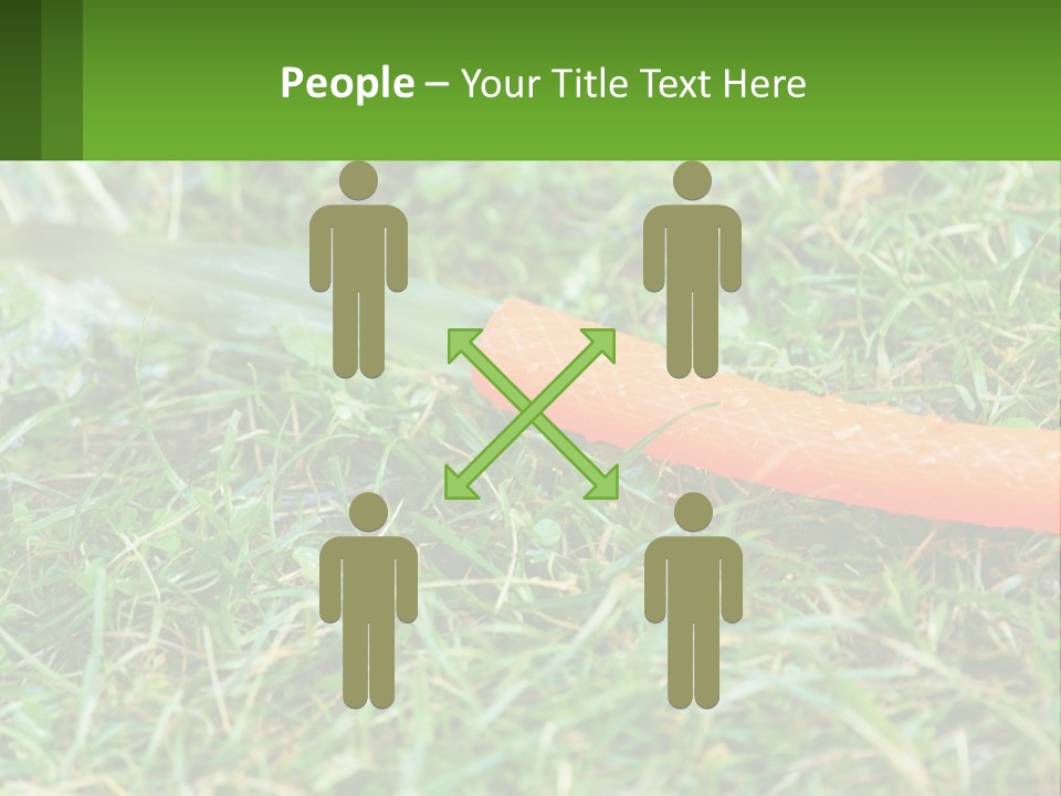 A Carrot Laying On The Ground With A Hose Attached To It PowerPoint Template