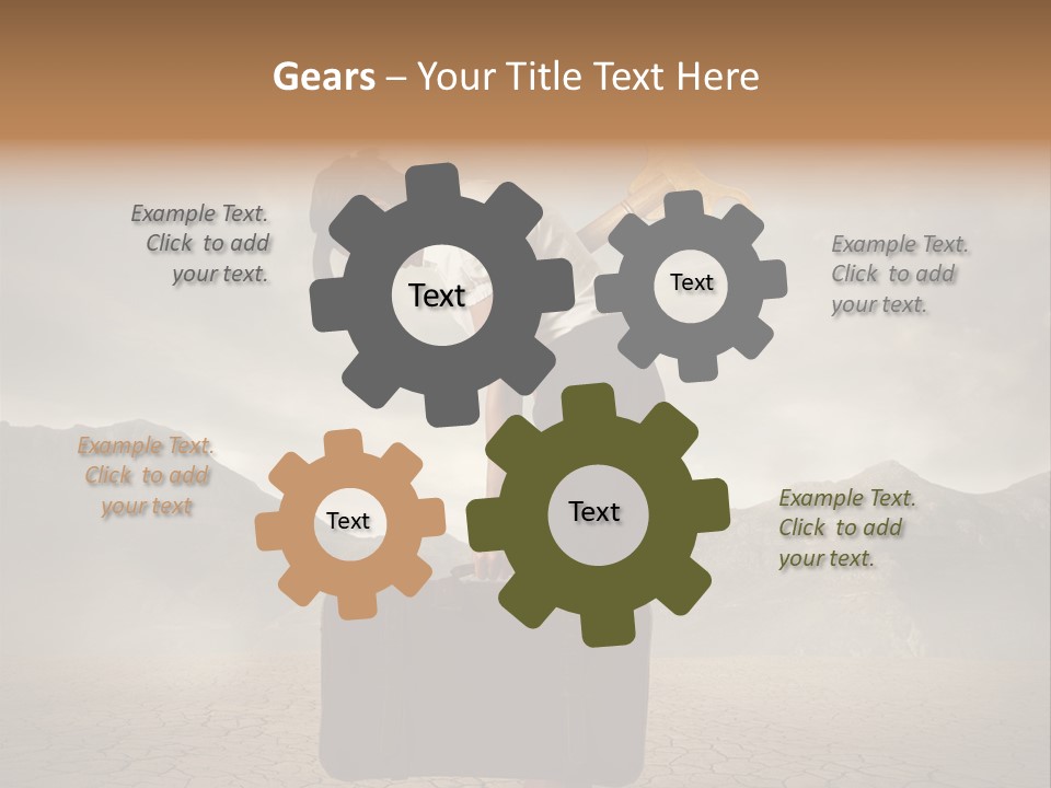 A Woman Holding A Briefcase With A Golden Key On Top Of It PowerPoint Template