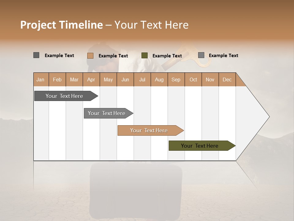 A Woman Holding A Briefcase With A Golden Key On Top Of It PowerPoint Template