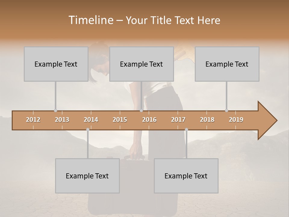 A Woman Holding A Briefcase With A Golden Key On Top Of It PowerPoint Template