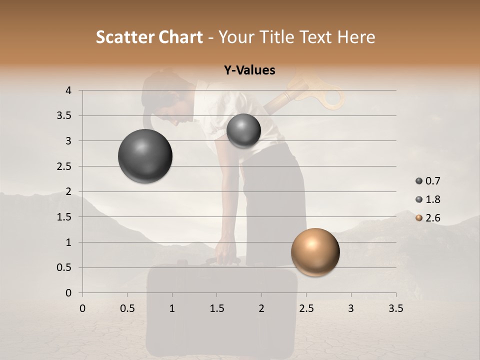 A Woman Holding A Briefcase With A Golden Key On Top Of It PowerPoint Template