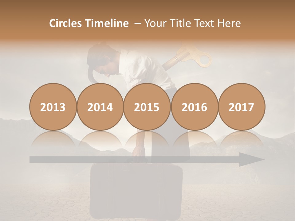 A Woman Holding A Briefcase With A Golden Key On Top Of It PowerPoint Template