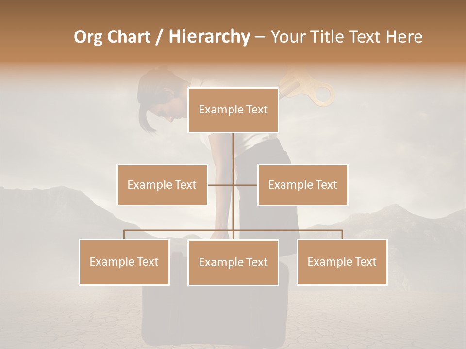 A Woman Holding A Briefcase With A Golden Key On Top Of It PowerPoint Template