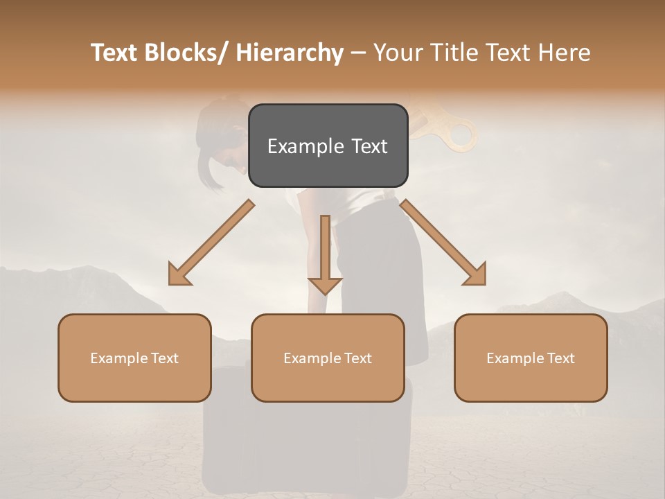 A Woman Holding A Briefcase With A Golden Key On Top Of It PowerPoint Template