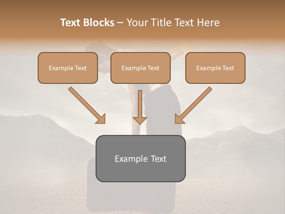 A Woman Holding A Briefcase With A Golden Key On Top Of It PowerPoint Template