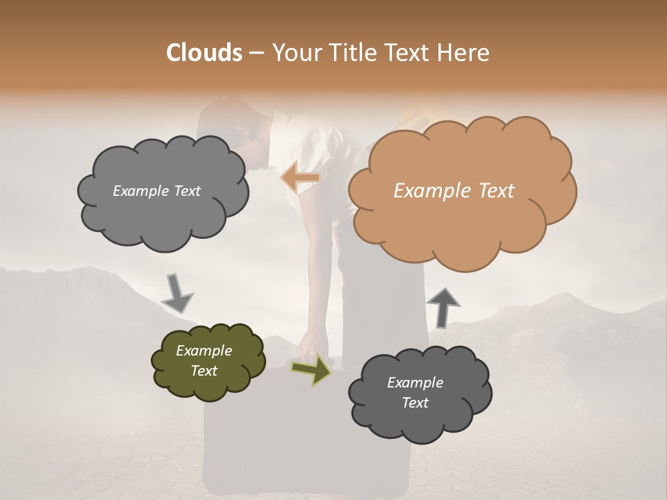 A Woman Holding A Briefcase With A Golden Key On Top Of It PowerPoint Template